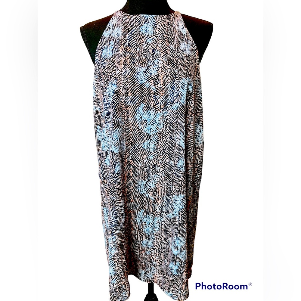 Fab’rik Herringbone Pattern Mini A-Line Multiple Color Dress Size Large
